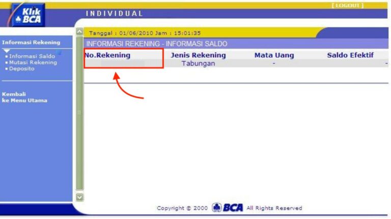 Cara Cek Nomor Rekening BCA Di BCA Mobile KlikBCA 2024