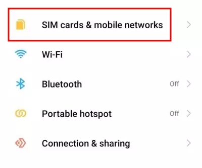 pengaturan mobile network di android