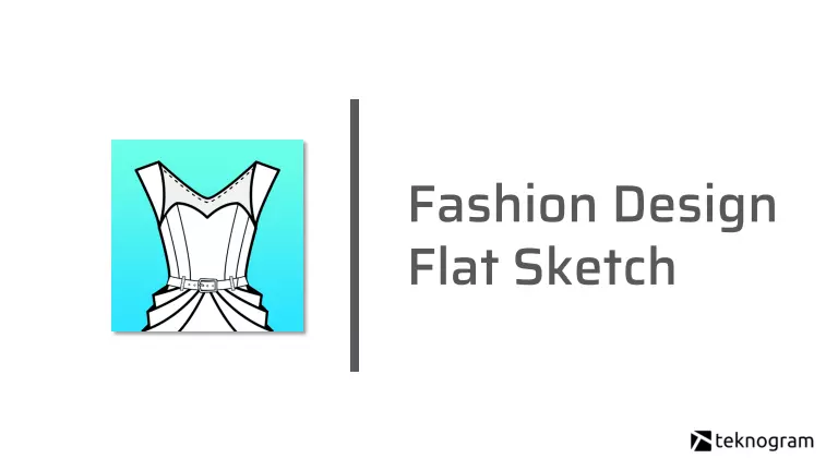 aplikasi fashion design flat sketch