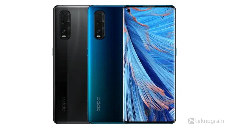 foto oppo find x2 bagian depan dan belakang