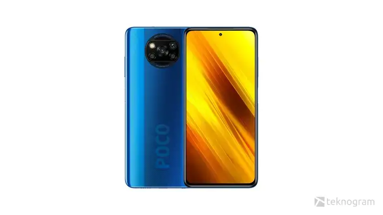 foto xiaomi poco x3 nfc bagian depan dan belakang