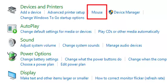 menu mouse untuk mengatur kursor laptop