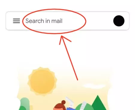 menu pencarian email