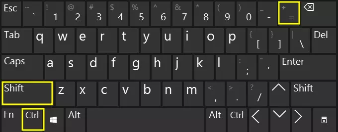 tombol keyboard untuk membuat pangkat atas di word