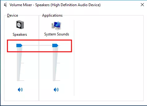pengaturan volume mixer untuk mengatur suara laptop