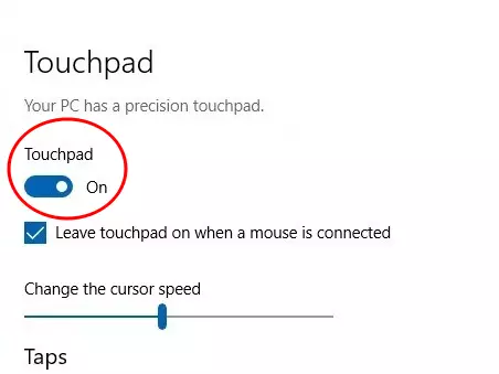 mengaktifkan touchpad laptop di windows
