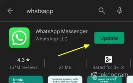 update whatsapp untuk mengatasi pengunduhan gagal
