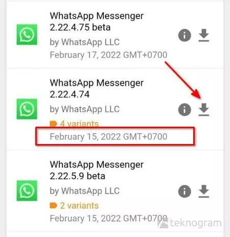 ikon download whatsapp versi lama