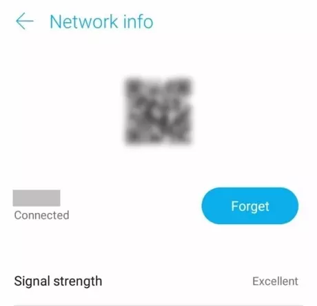 qr code untuk wifi yang sudah terhubung