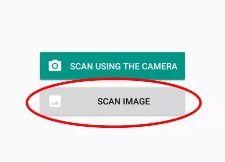 scan image di aplikasi qr code reader