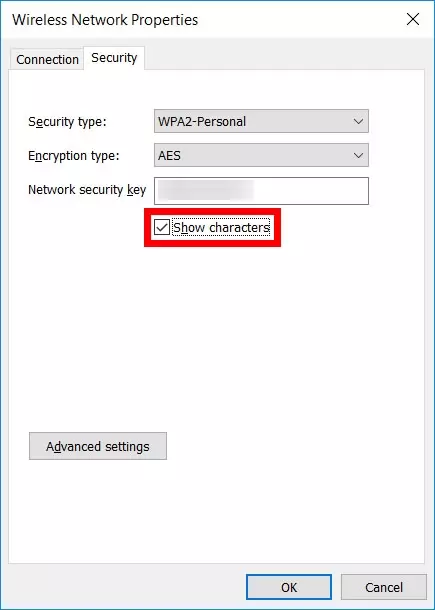 tombol centang untuk mengetahui password wifi