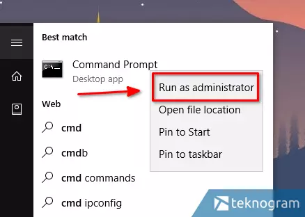 run as administrator command prompt