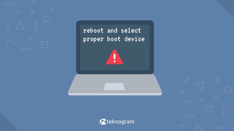 6 Cara Mengatasi Error Reboot and Select Proper Boot Device