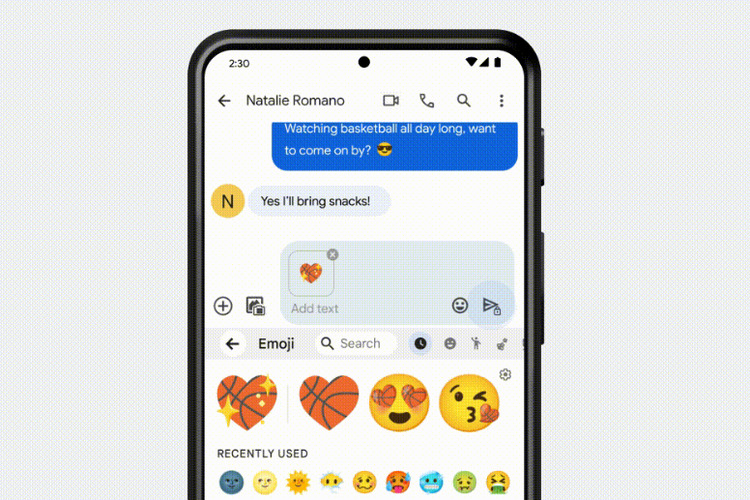 tampilan emoji kitchen di android baru