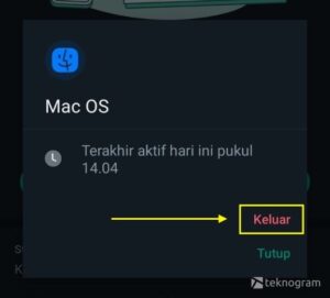 Cara Keluar dari WhatsApp Web Biar Akun Tetap Aman (Logout)
