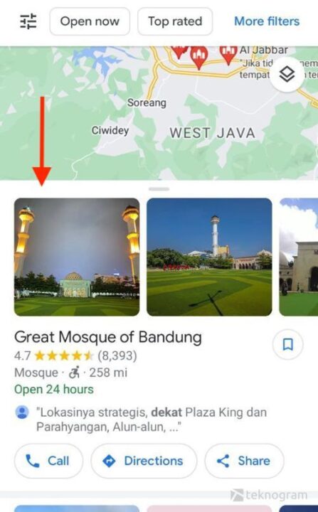 pilih masjid terdekat
