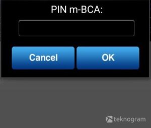 7 masukkan pin bca