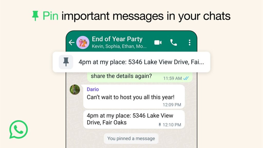 WhatsApp Kini Bisa Sematkan Lebih dari Satu Pesan Secara Bersamaan